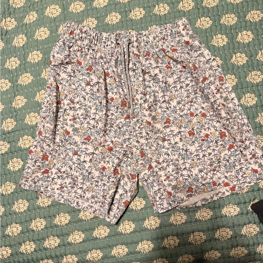 Vintage Summer Floral Print Shorts
